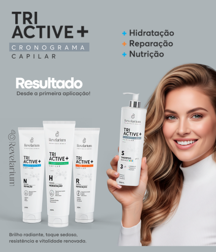 cronograma capilar triactive nutrição reparação hidratação-revelarium