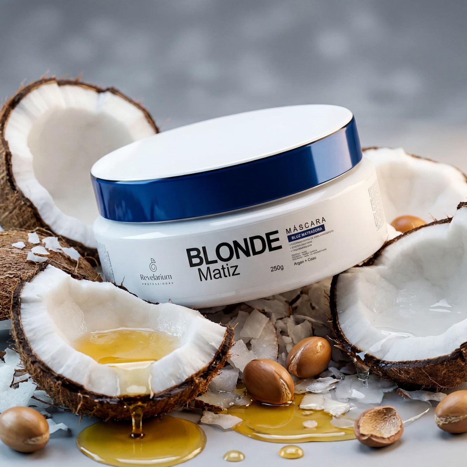 Máscara Matizadora Blonde Matiz Revelarium 250g embalagem profissional Revelarium