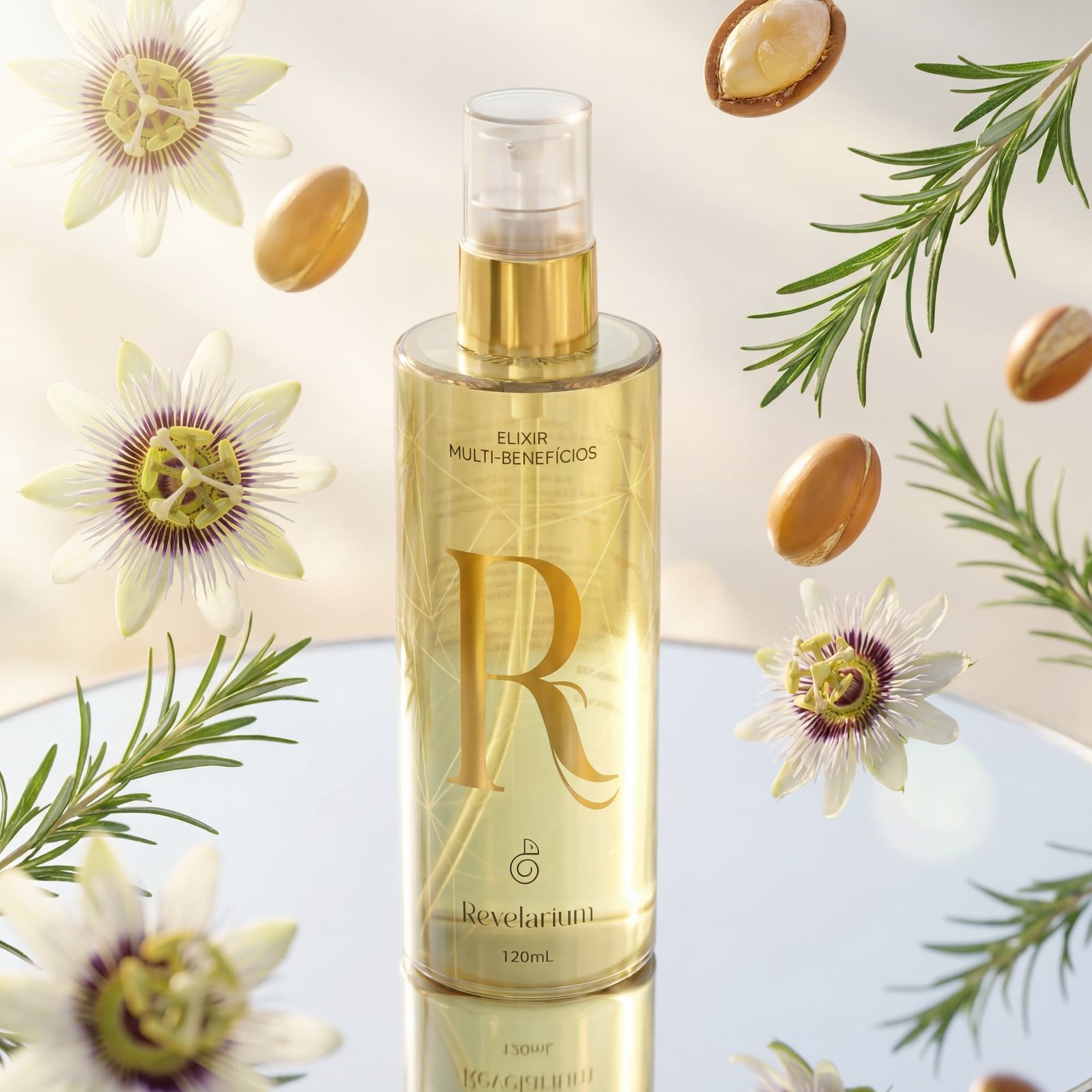 Óleo-com-Ácido-Hialurônico-Óleo-de-Argan-e-Pracaxi-Finalizador-com-Alecrim-Cosmético-Multifuncional-Elixir